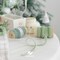 Velvet Ribbon 3/8 inch Double Face Dusty Green/Sage Green/Ivory Velvet Ribbon Set for Gift Wrapping, Christmas Tree Ornaments, Wreath Decor, Invitations, Fall Decor- 15 Yards/Set